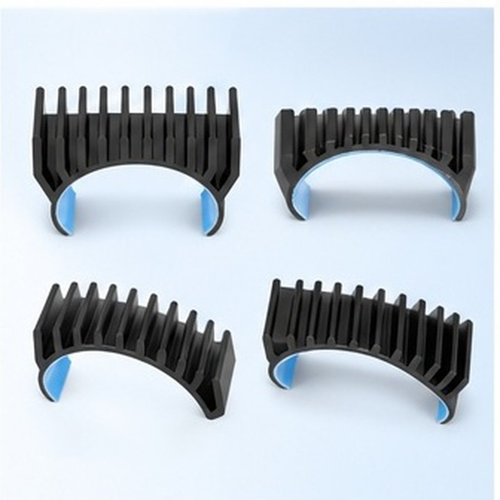 Heatsink - Ronde aluminium koelplaat voor stappenmotoren, gebogen